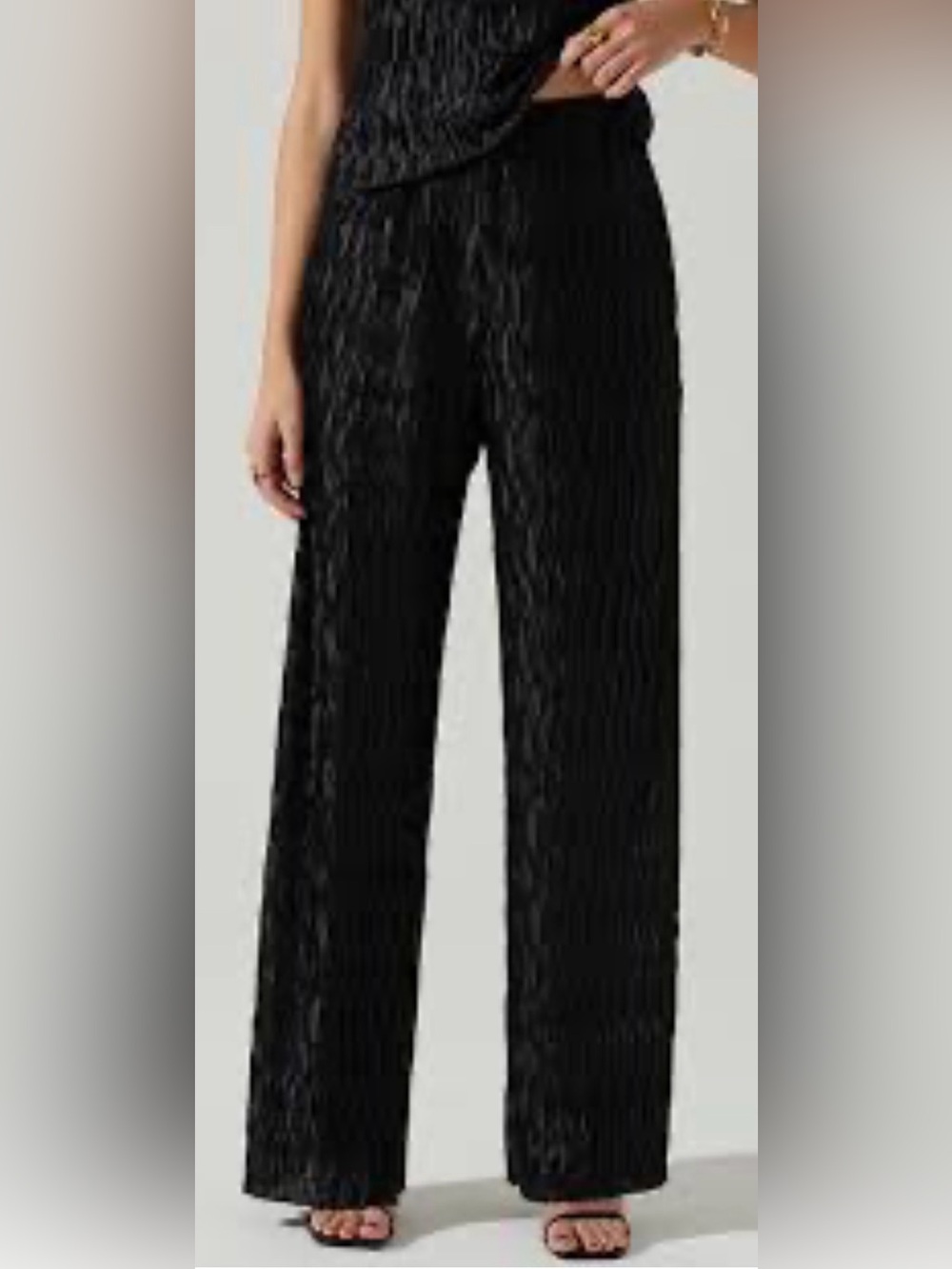 NWT Astr Savine Cocktail Black Pleated Pant